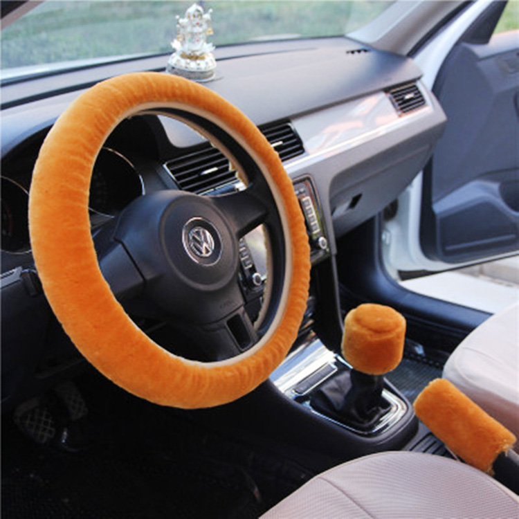 Faux Fur Steering Wheel Cover