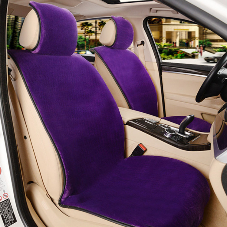 Purple Faux Sheepskin Fur Car Seat Cover
