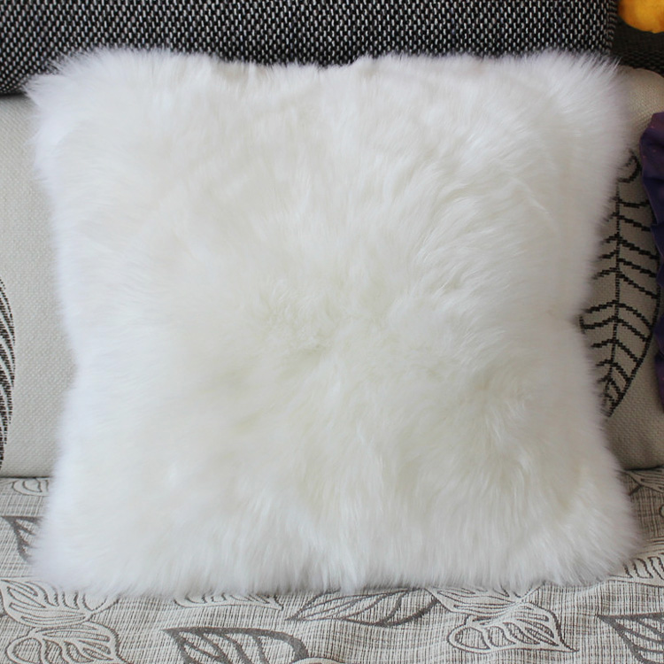 Genuine Sheepskin Pillow Cover